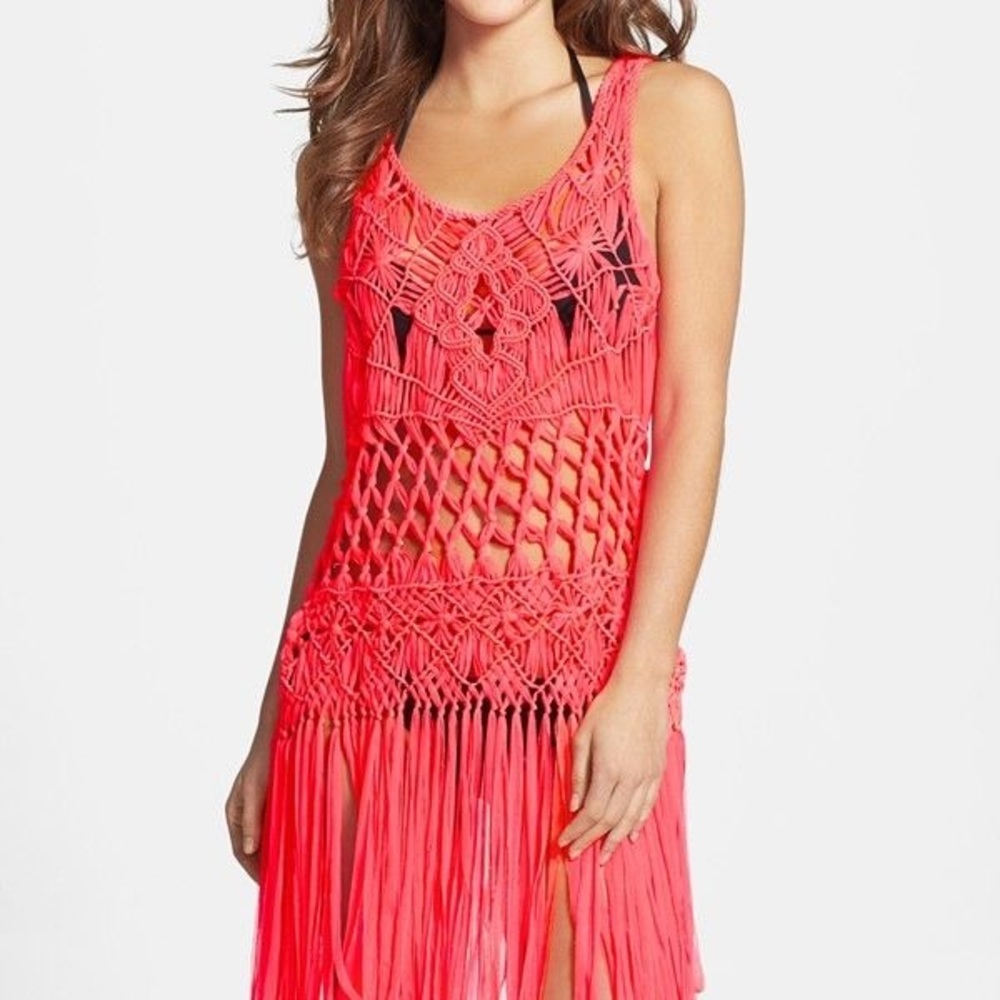 NWT Nanette Lenore macrame cover up, Size M/L